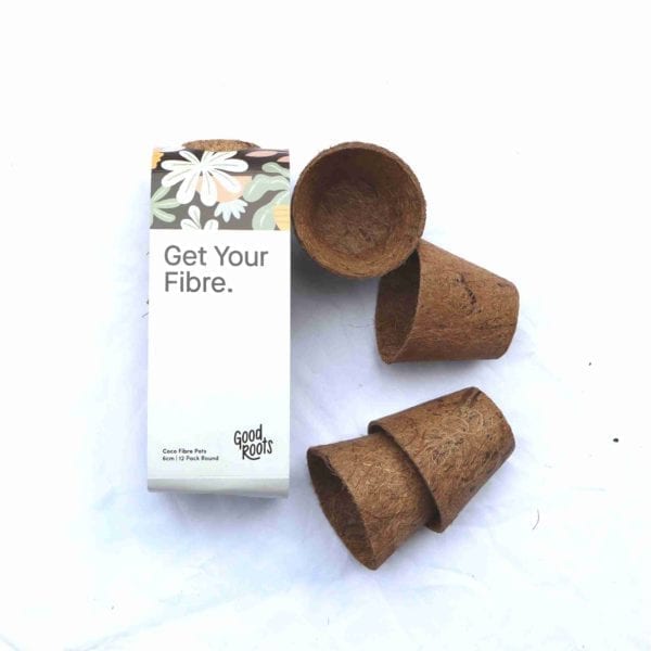 6cm Good Roots Fibre Pots 12 Pack