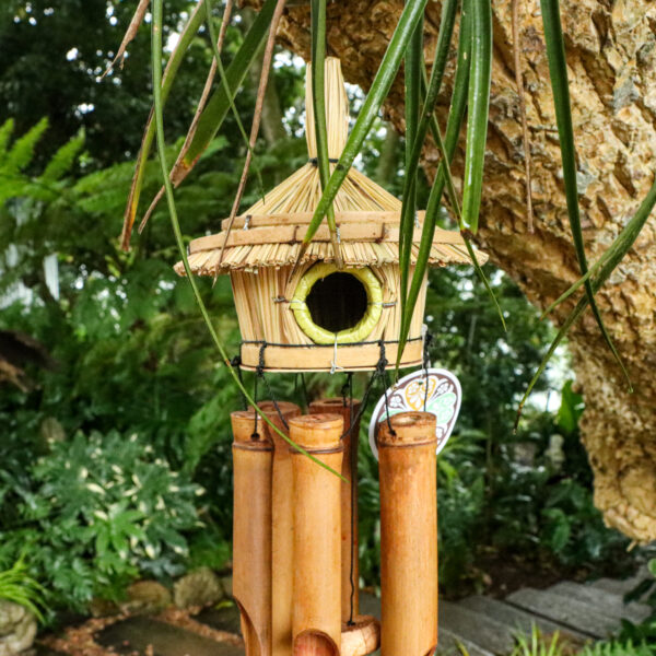 Bamboo wind-chime & Birdhouse combo - Image 2