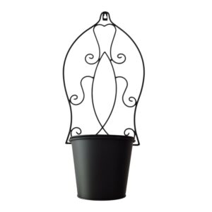 Wall Pot Holder Matt Black