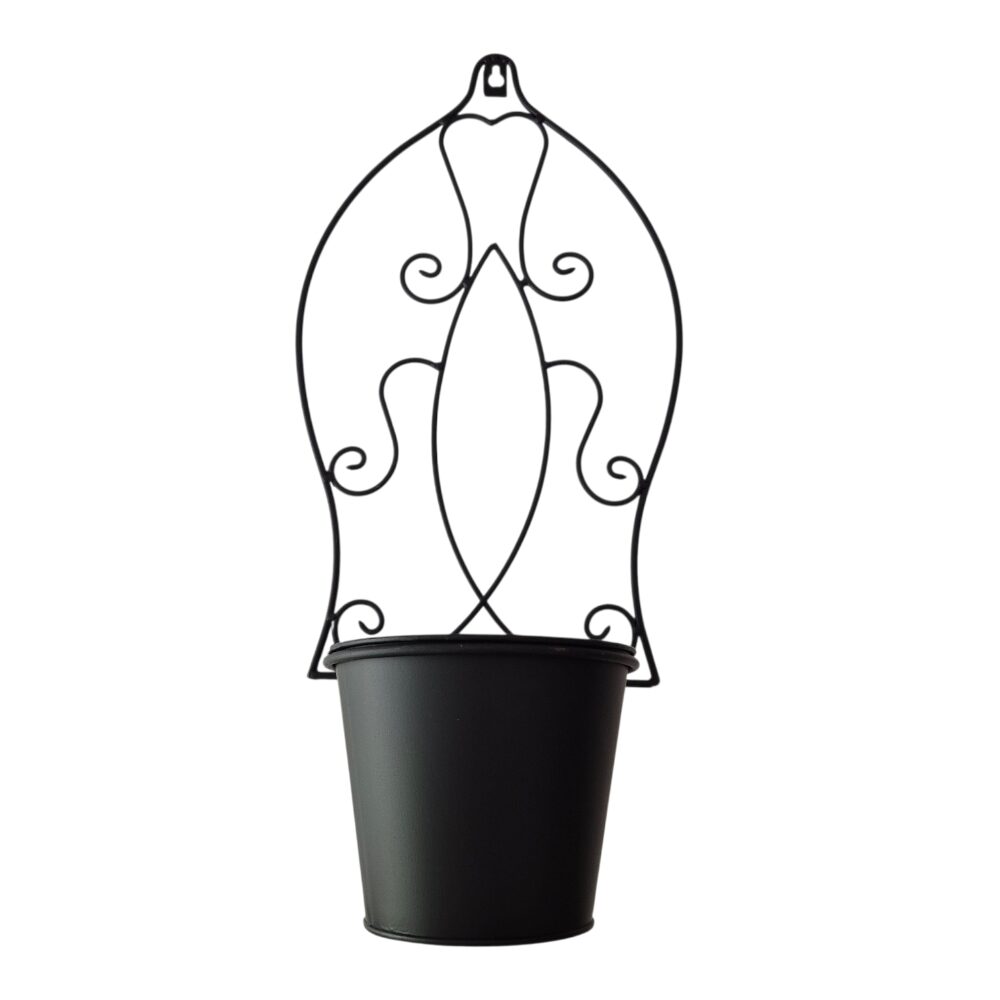Wall Pot Holder Matt Black