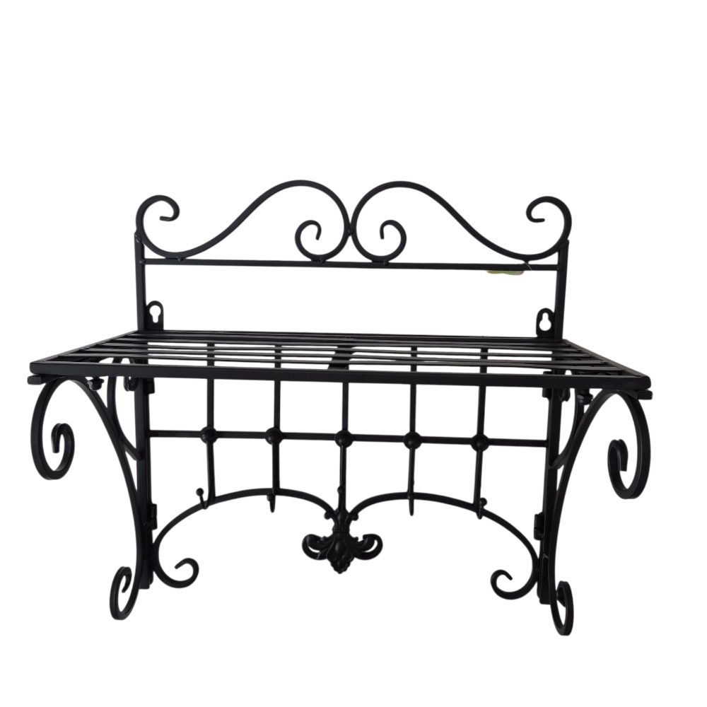 Wall Shelf with 5 Hooks